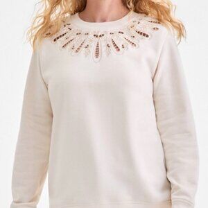 Women's Embroidery Crewneck Sweatshirt